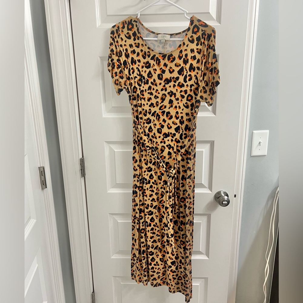 Loft Leopard Dress